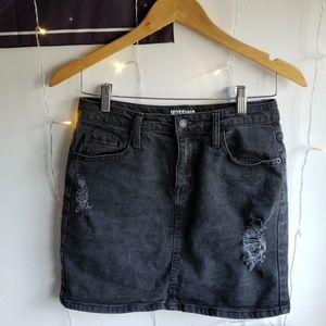 Mossimo Black Denim Skirt